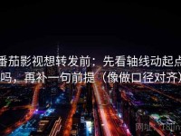 番茄影视想转发前：先看轴线动起点吗，再补一句前提（像做口径对齐）