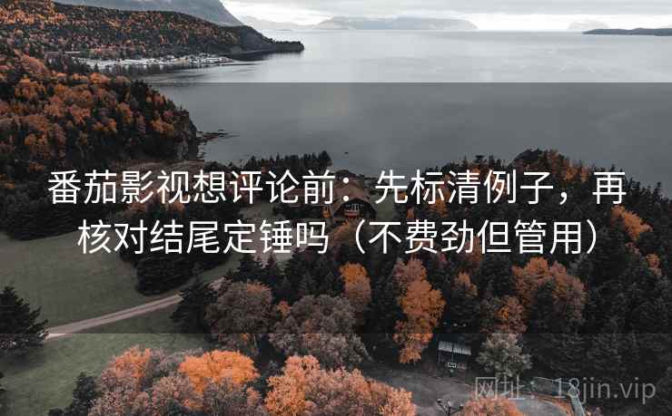 番茄影视想评论前：先标清例子，再核对结尾定锤吗（不费劲但管用）