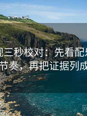 星辰影视三秒校对：先看配乐是不是带节奏，再把证据列成条